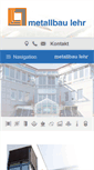 Mobile Screenshot of metallbau-lehr.de